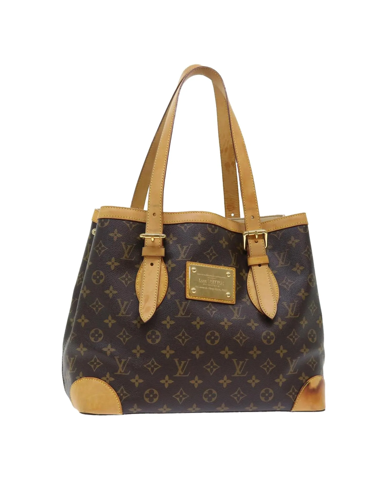 Monogram Hand Bag with Shoulder Strap - C Rank