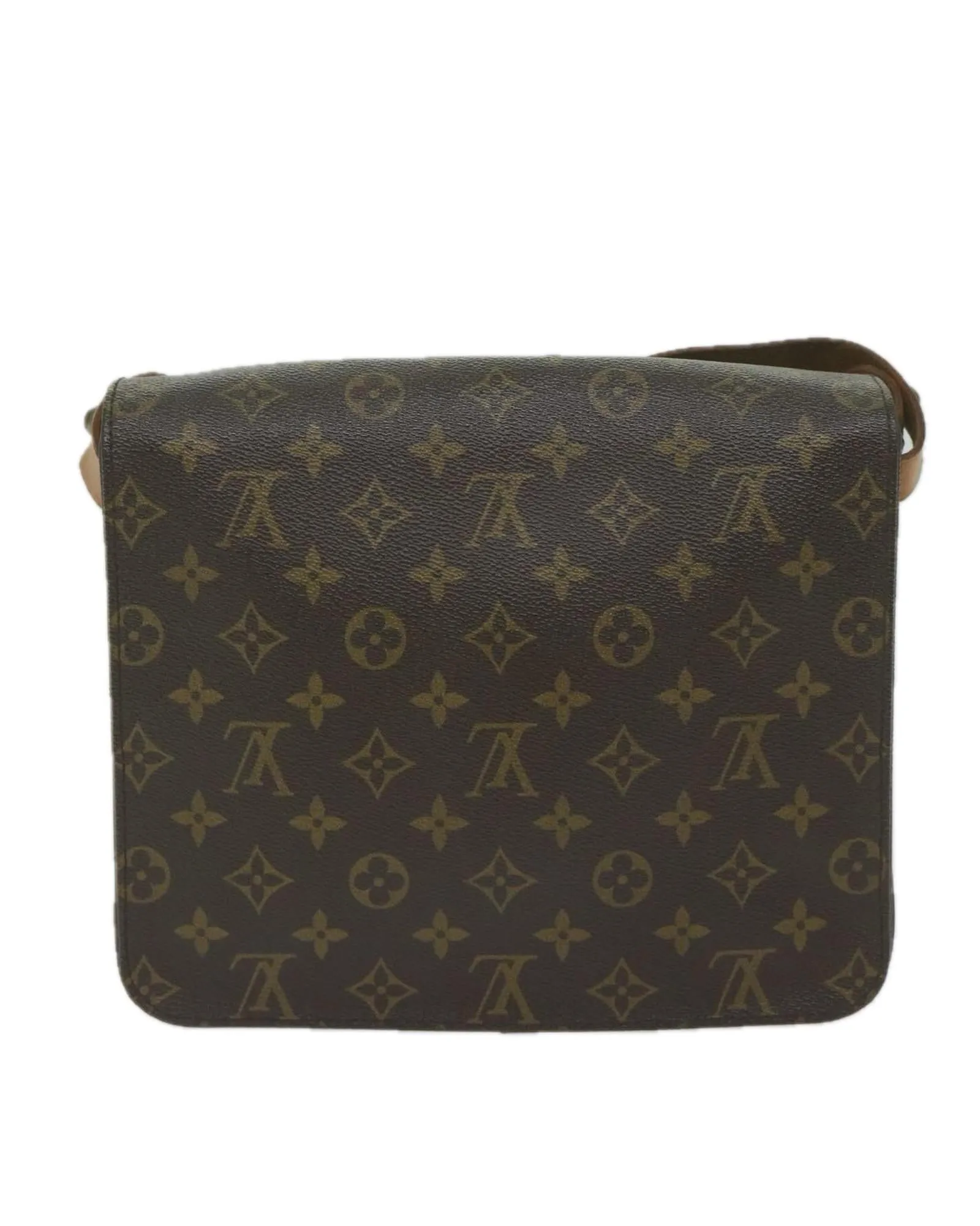 Monogram Shoulder Bag with Adjustable Strap and Accessory