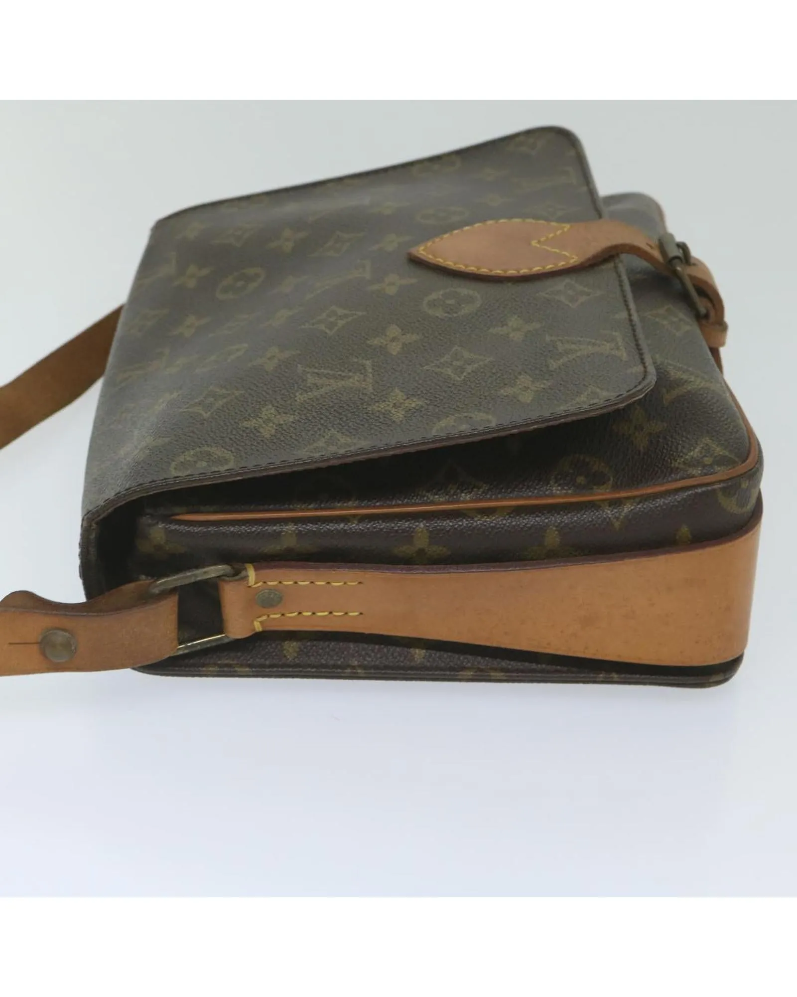 Monogram Shoulder Bag with Adjustable Strap and Accessory