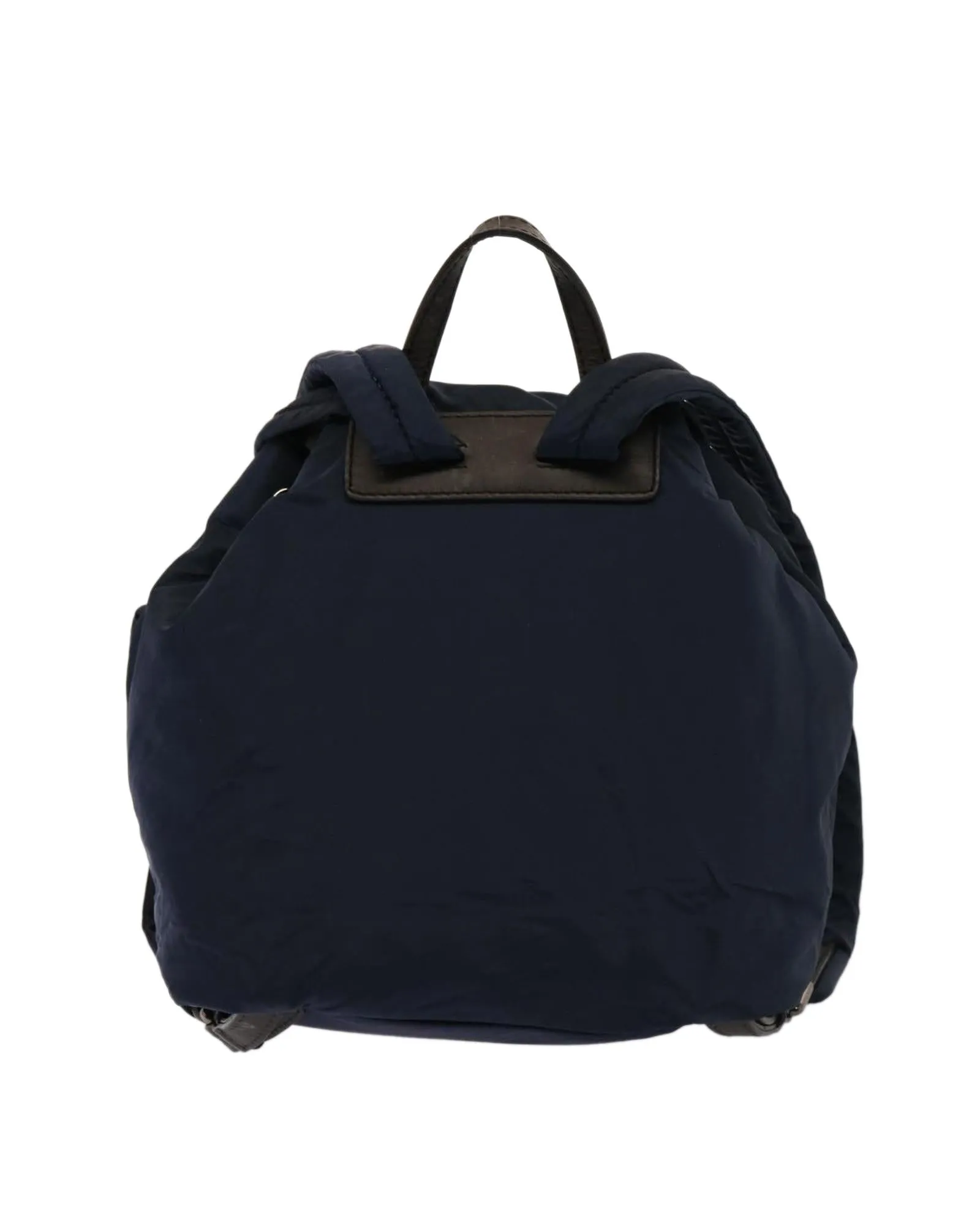 Navy Nylon Backpack with Accessory