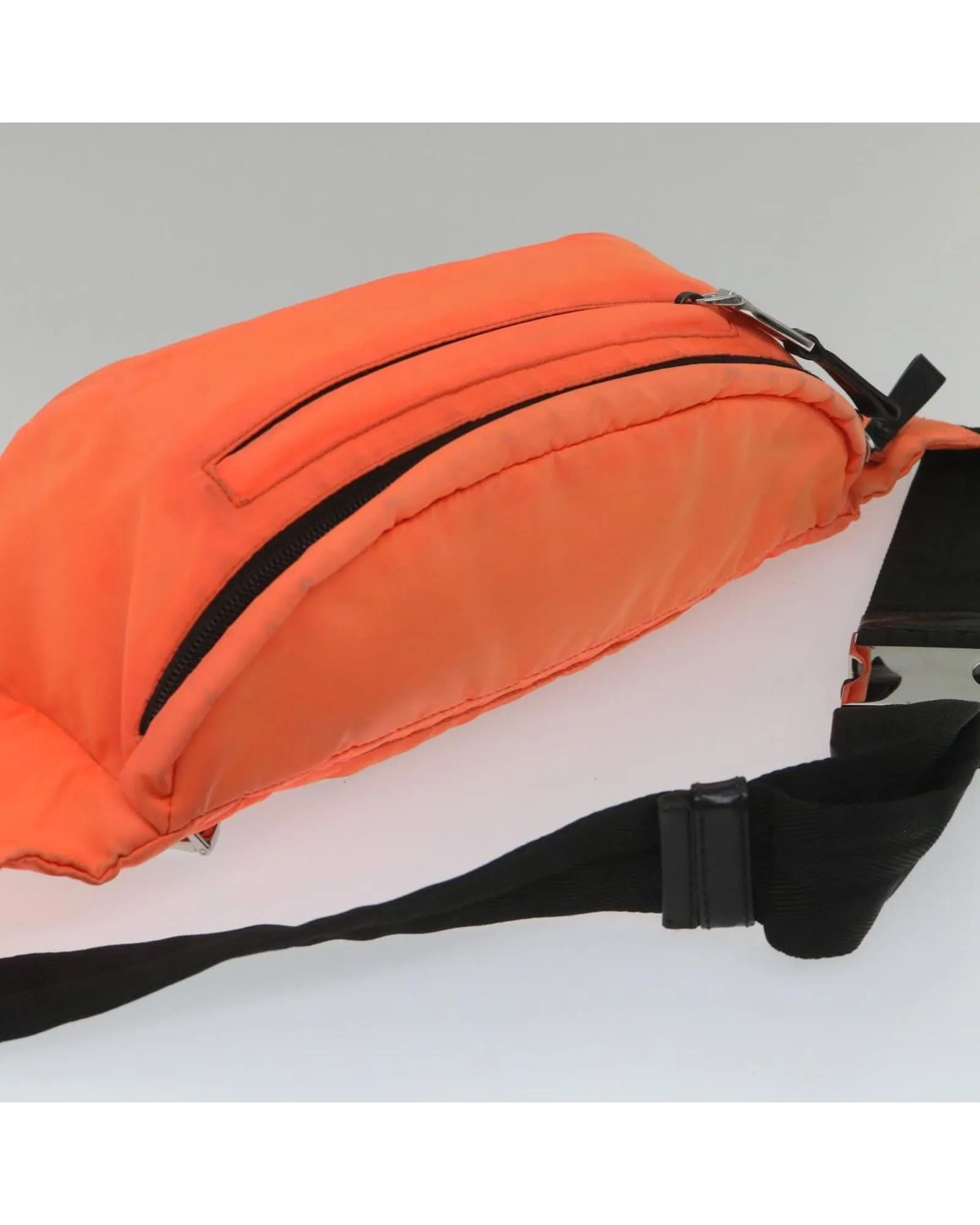 Orange Nylon Waist Bag by PRADA