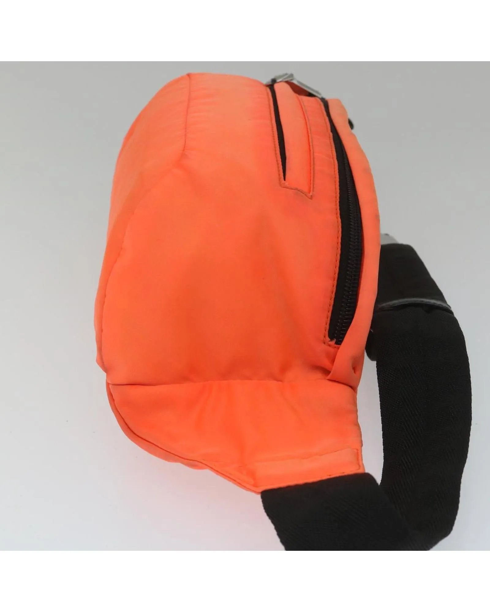 Orange Nylon Waist Bag by PRADA