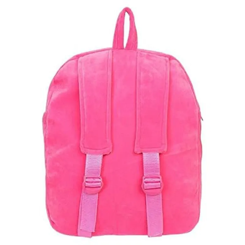 Premium Quality Soft Design Pink Konggi Rabbit School Bag for Kids - 14 Inches