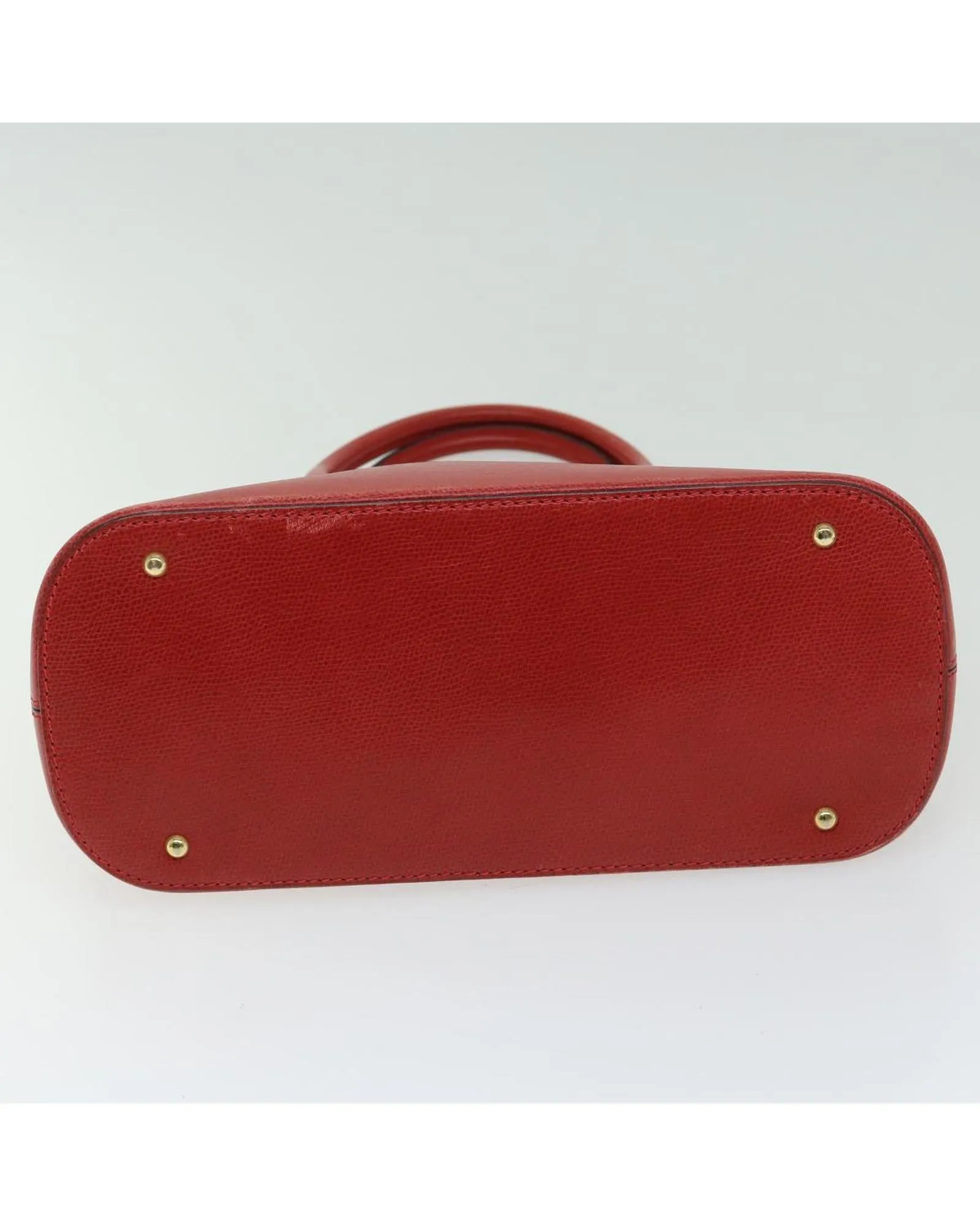 Red Leather 2-Way Handbag by Celine