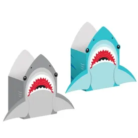 Shark Party Paper Treat Bags | 8ct