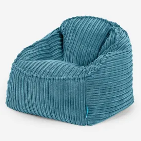 Sloucher Child's Bean Bag 2-6 yr - Cord Aegean Blue