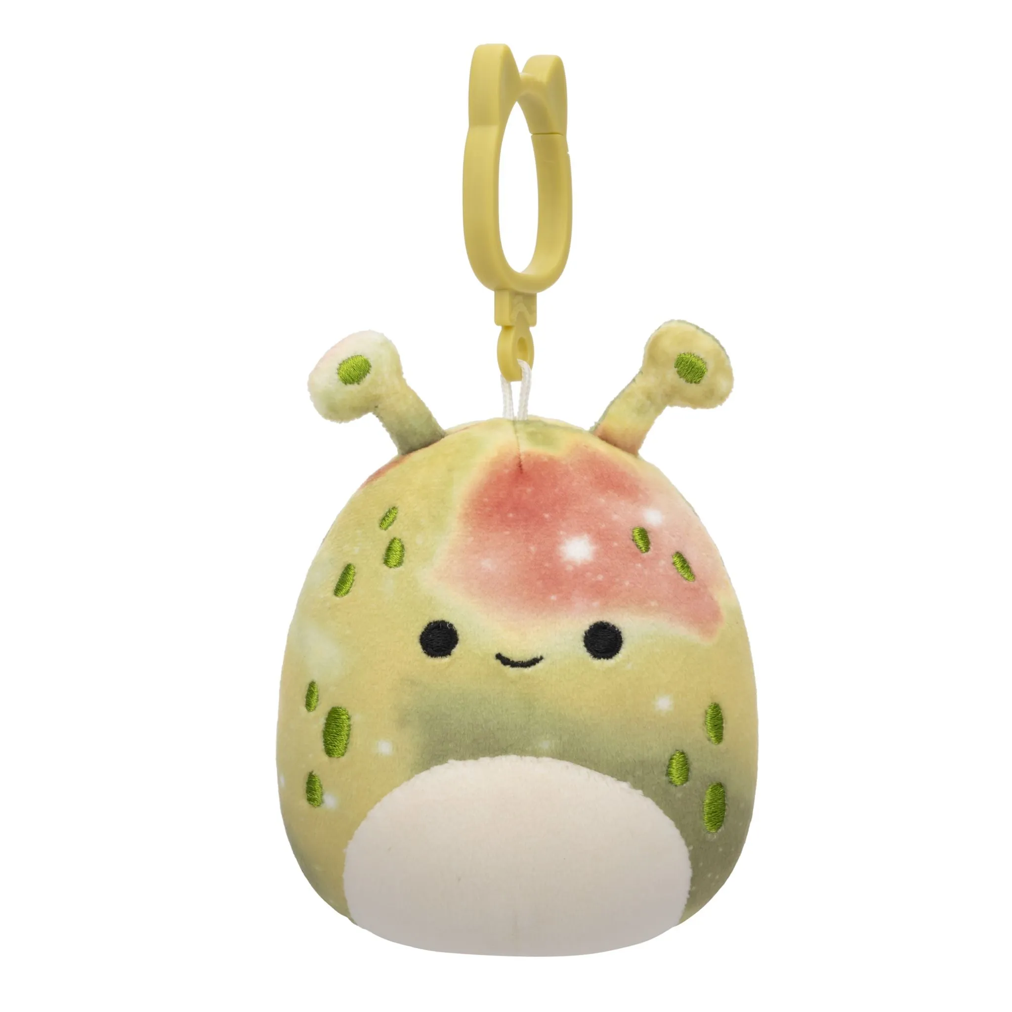 Squishmallows 3.5 Inch Plush Clip-On S20 Hawk Olive Green Tie-Dye Alien