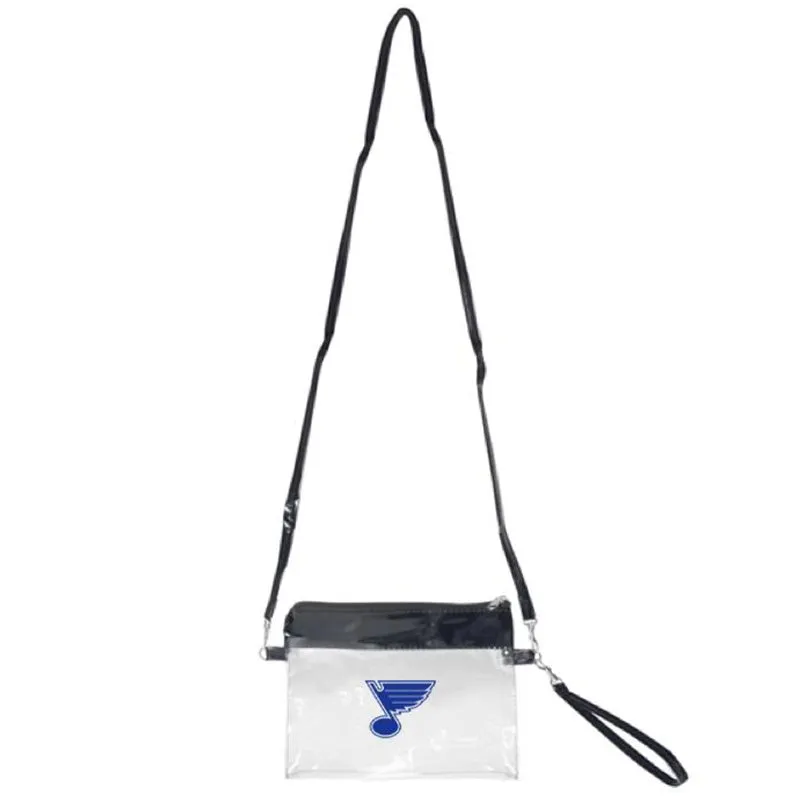 ST. LOUIS BLUES CLEAR CROSSBODY BAG