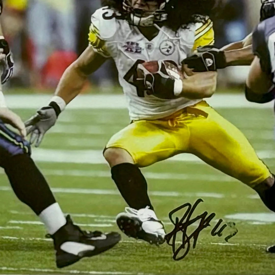 Troy Polomalu Signed Pittsburgh Steelers Framed 8x10 Photo