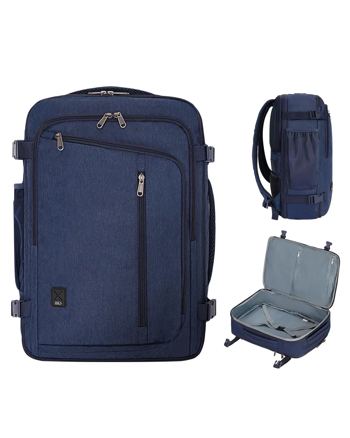 WANDF Expandable 17 Inch Travel Laptop Backpack