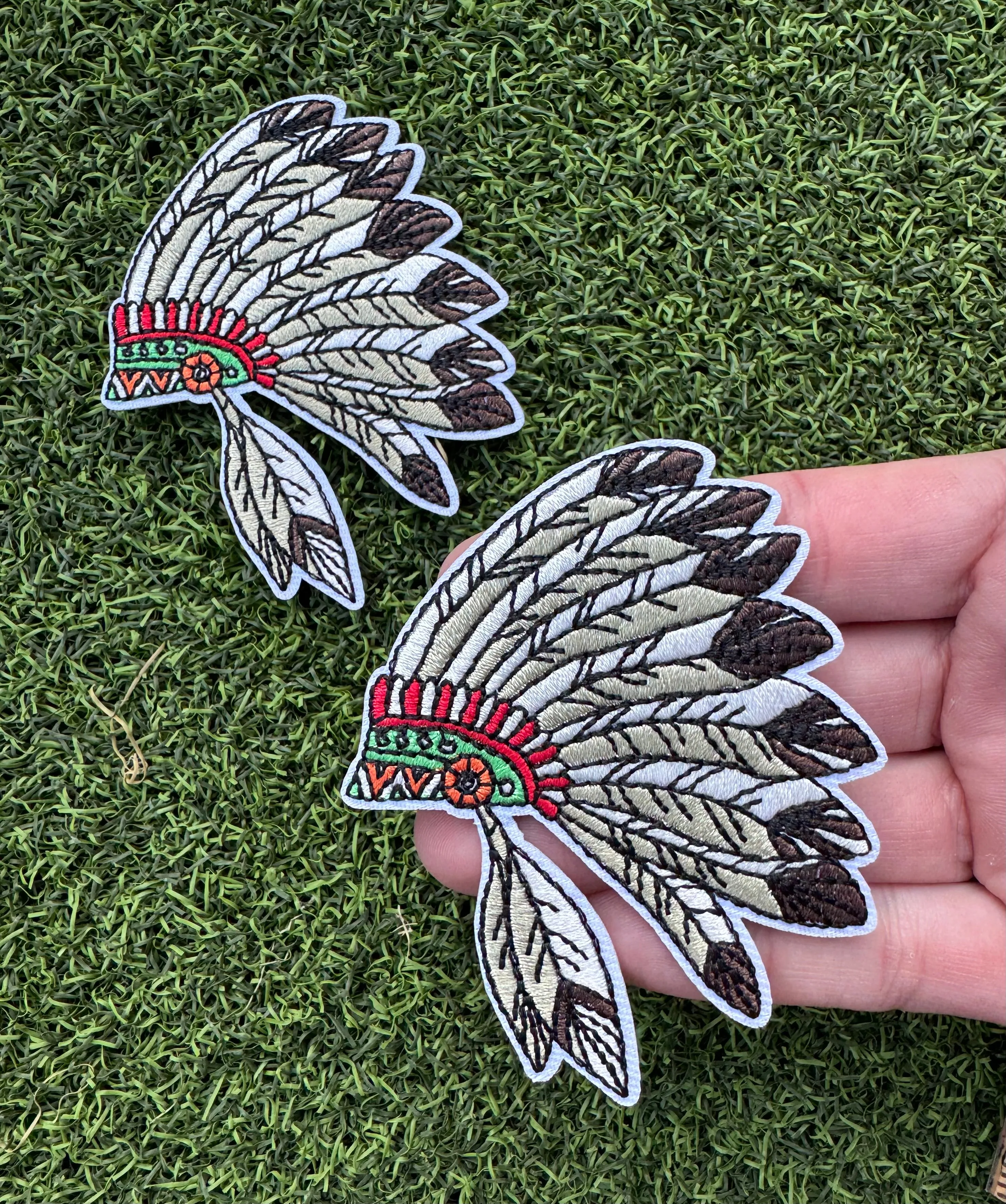 Warrior Indians Mascot Iron On Patch