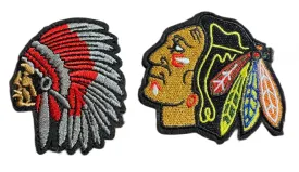 Warrior Indians Mascot Iron On Patch