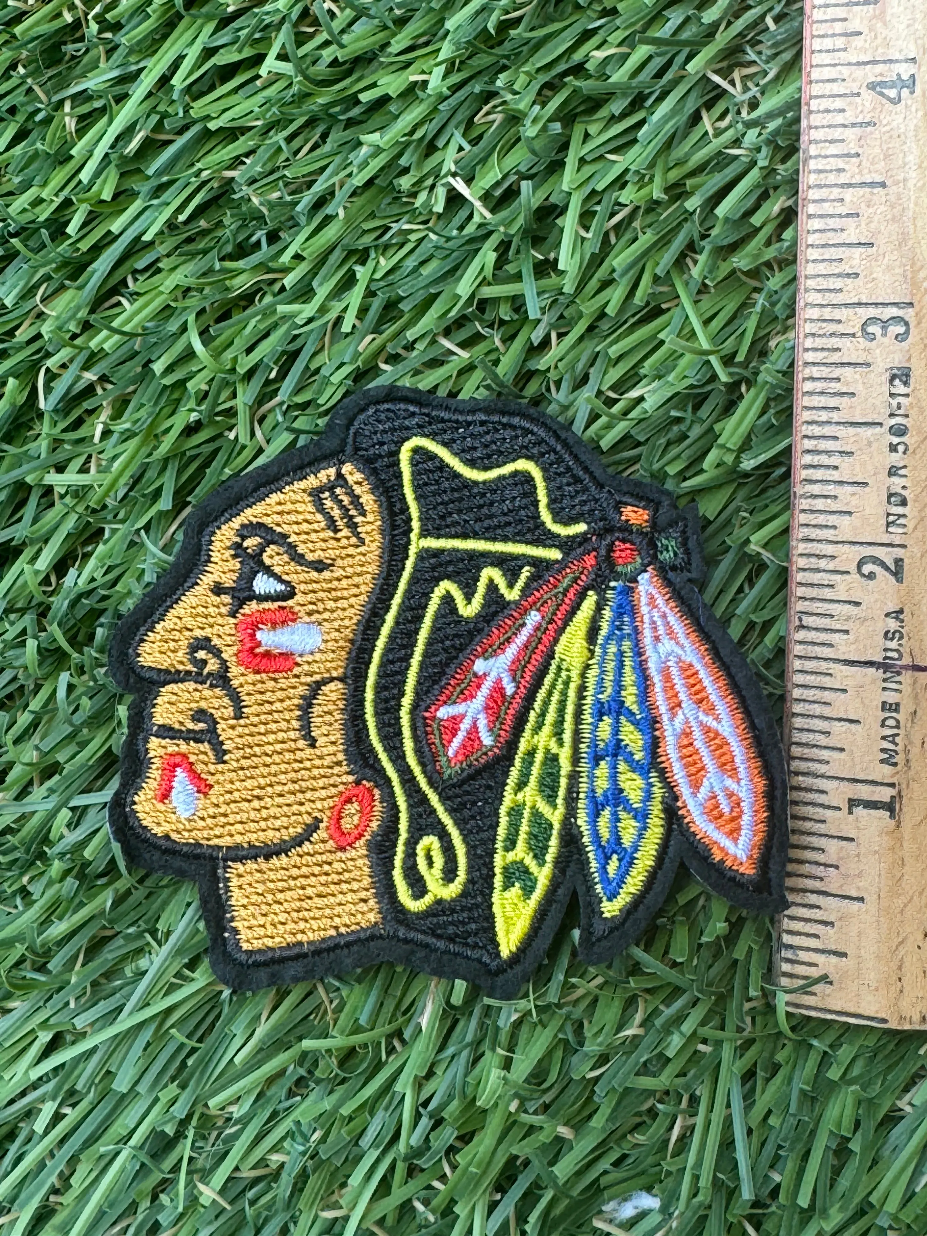 Warrior Indians Mascot Iron On Patch