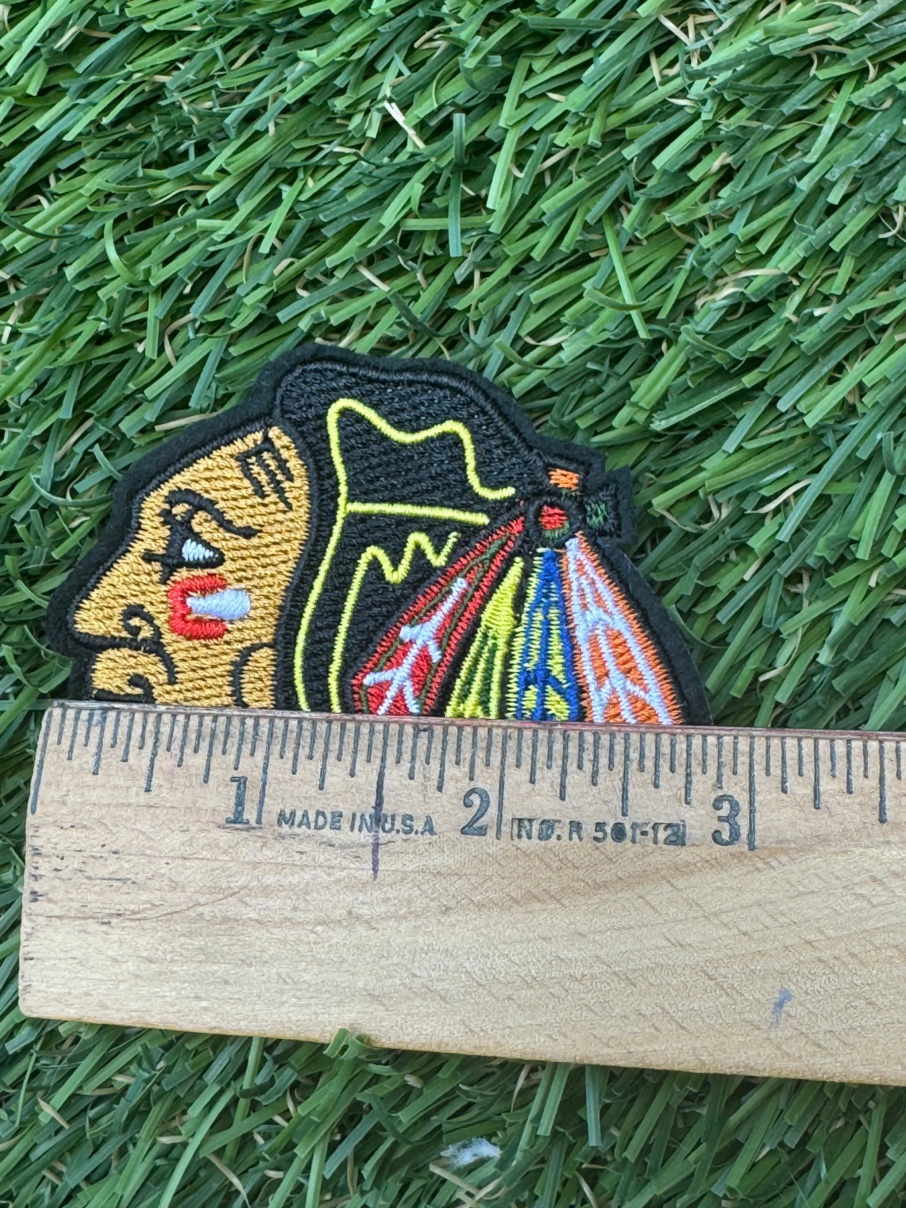 Warrior Indians Mascot Iron On Patch