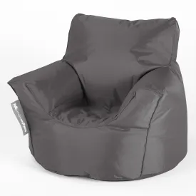 Wipe Clean Kids Armchair Bean Bag for Toddlers 1-3 yr - SmartCanvas™ Graphite Grey