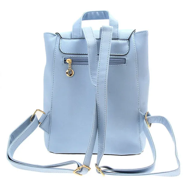 Women Backpack   High Quality PU Leather