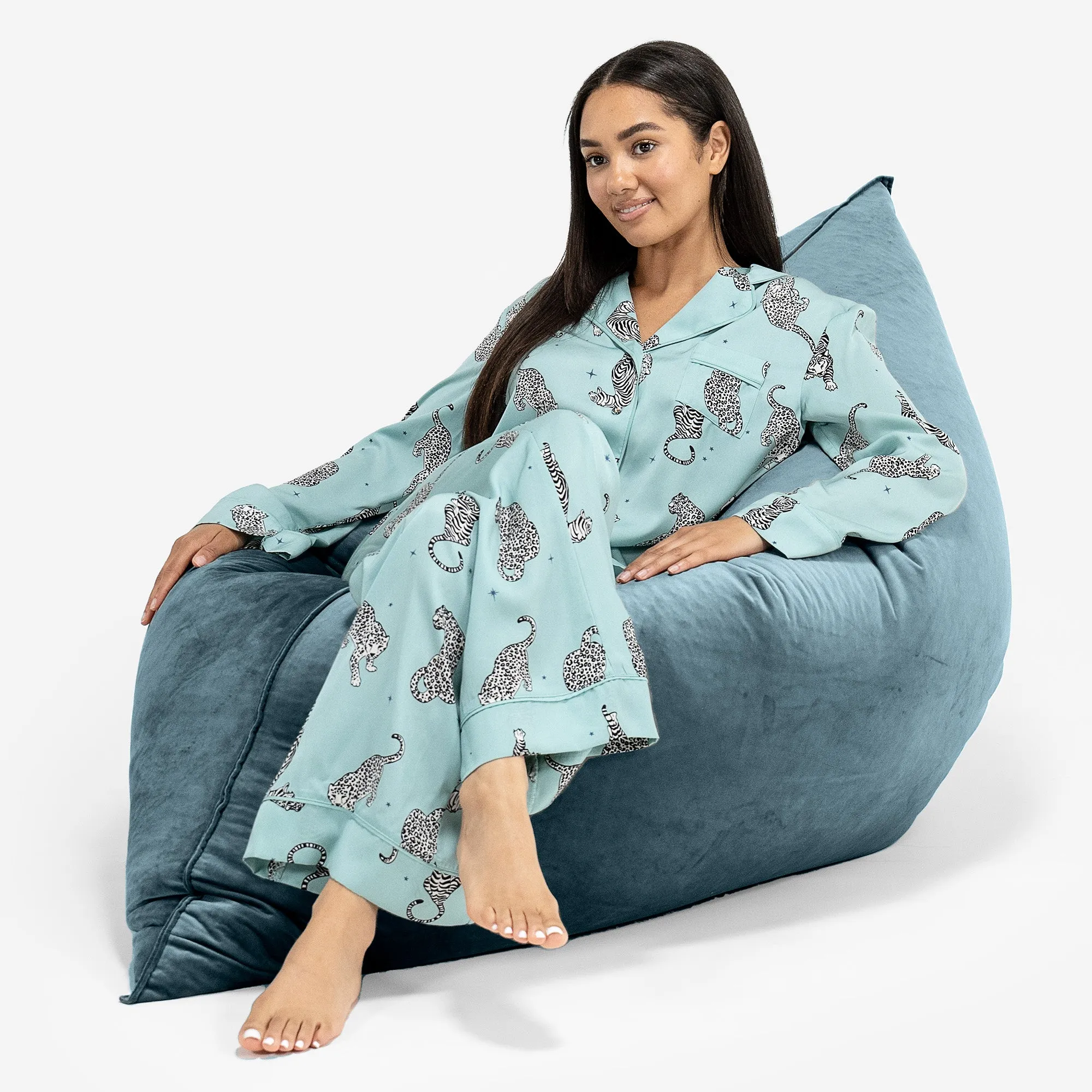 XL Pillow Beanbag - Velvet Teal