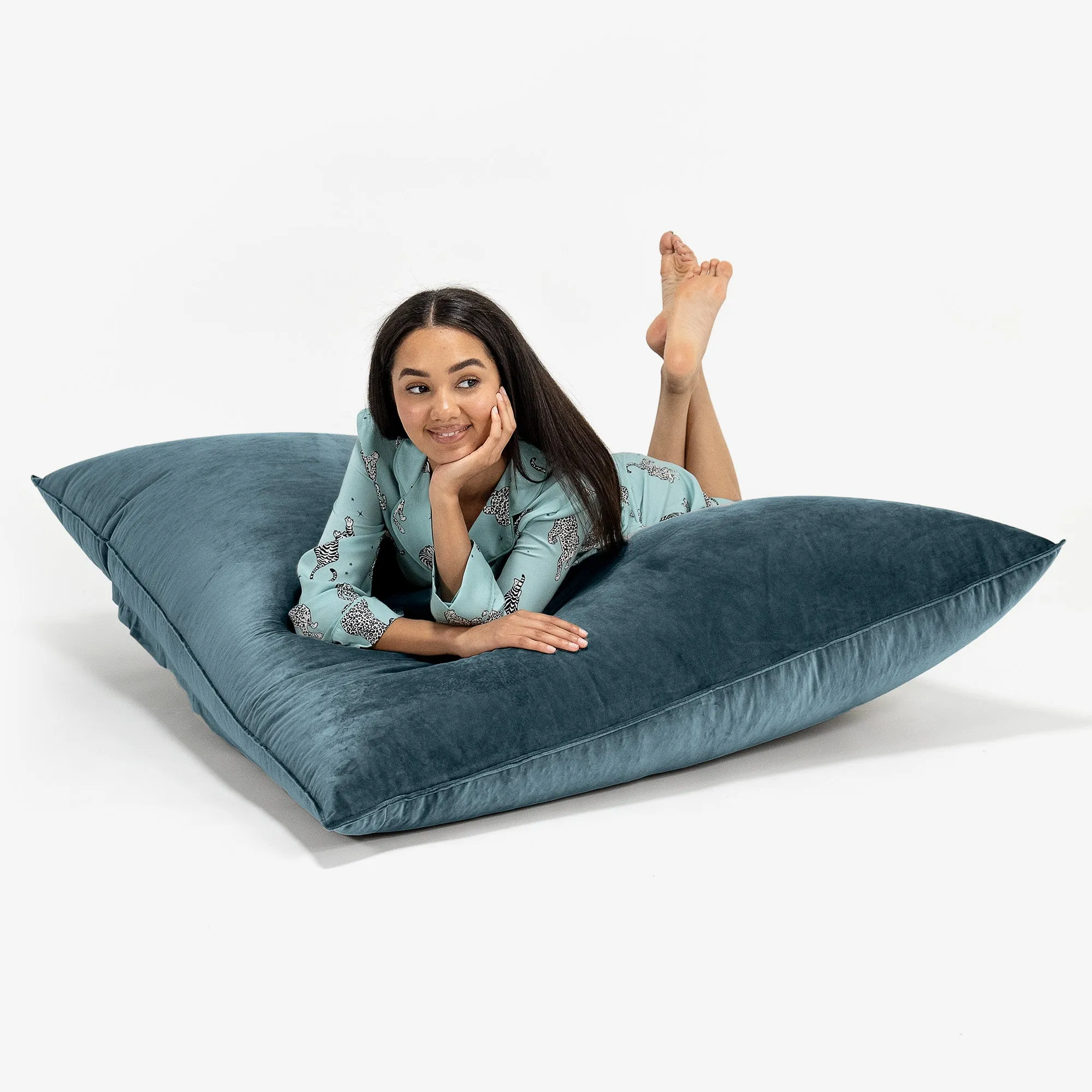 XL Pillow Beanbag - Velvet Teal