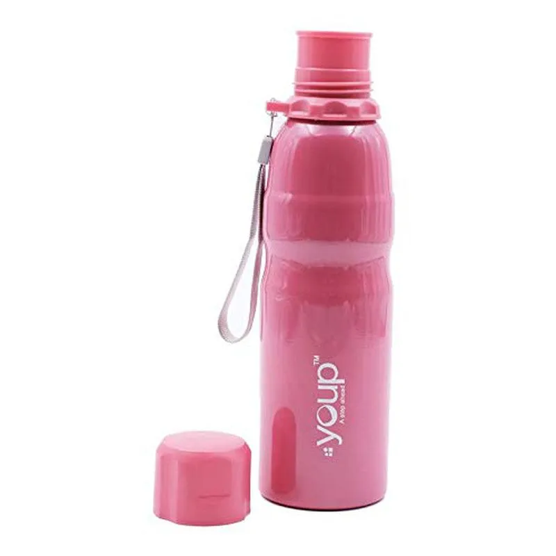 Youp Stainless Steel Pink Color Sports Series Bottle Harry - 750 ML