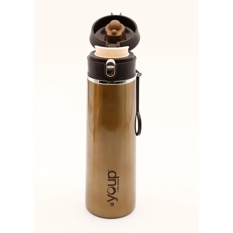 Youp Thermosteel Insulated Gold Color Water Bottle YP510 - 500 ml