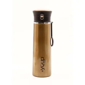 Youp Thermosteel Insulated Gold Color Water Bottle YP510 - 500 ml