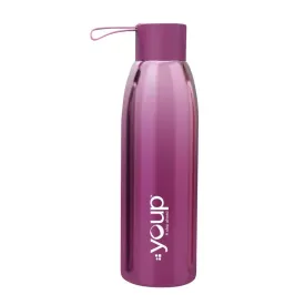 Youp Thermosteel Insulated Matallic Pink Color Water Bottle SHADE - 500 ml